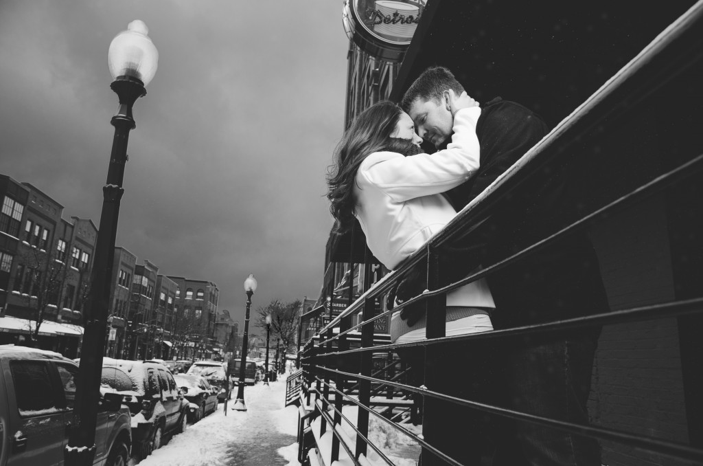 Tom Studios Engagement Session dramatic old bar