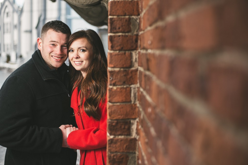 Maria and Dan's engagement in Utica with Tom Studios 