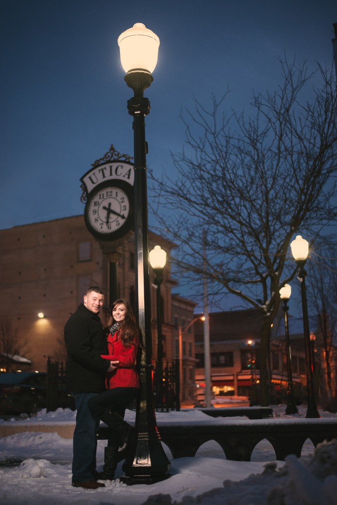 Maria and Dan's engagement in Utica with Tom Studios 