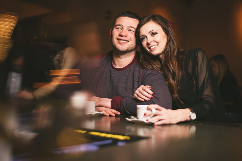 Maria and Dan's engagement in Utica with Tom Studios 