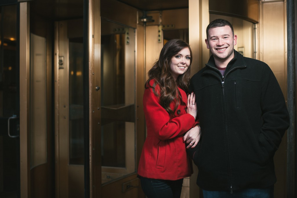 Maria and Dan's engagement in Utica with Tom Studios 