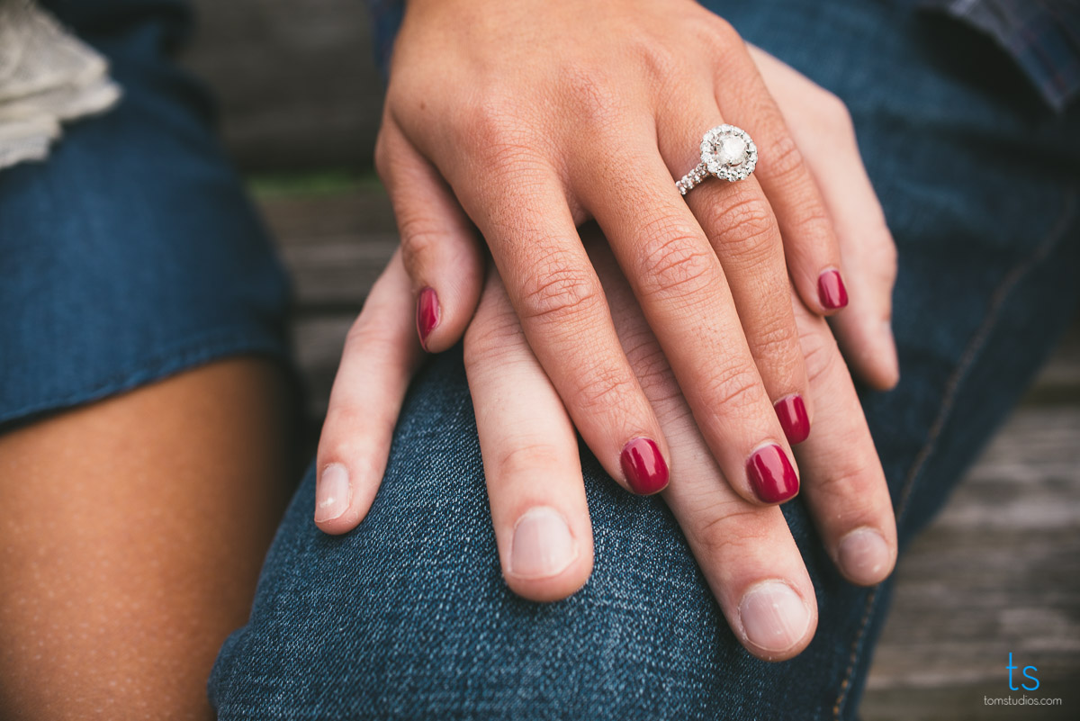 Cassie and Kevin's Engagement session in Clinton with Tom Studios