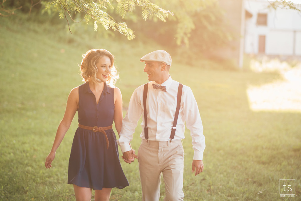 Rebecca and Jeremy's Engagement session with Tom Studios