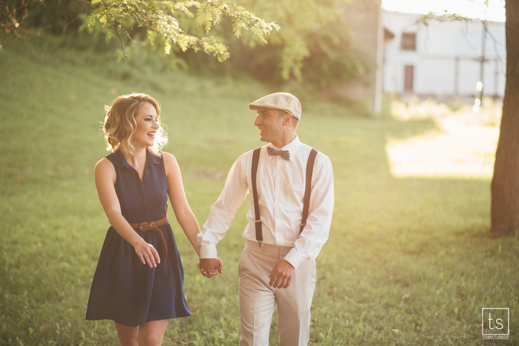 Rebecca and Jeremy's Engagement session with Tom Studios
