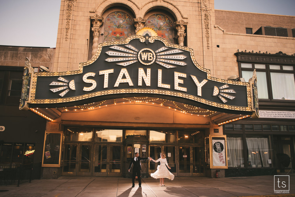 Rebecca and Jeremy's Engagement session with Tom Studios at the Stanley