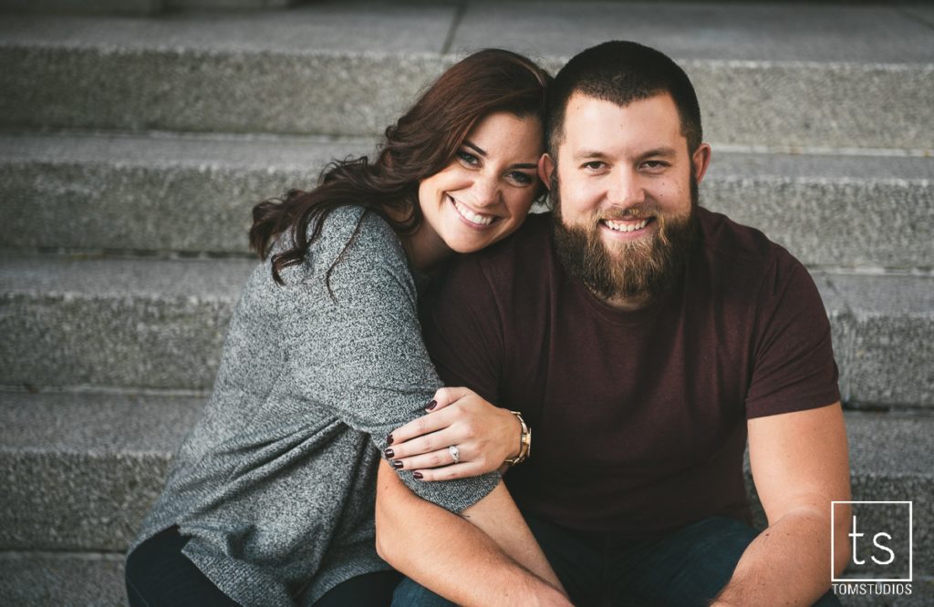 Samantha and Andrew's Engagement Session in Armory Square