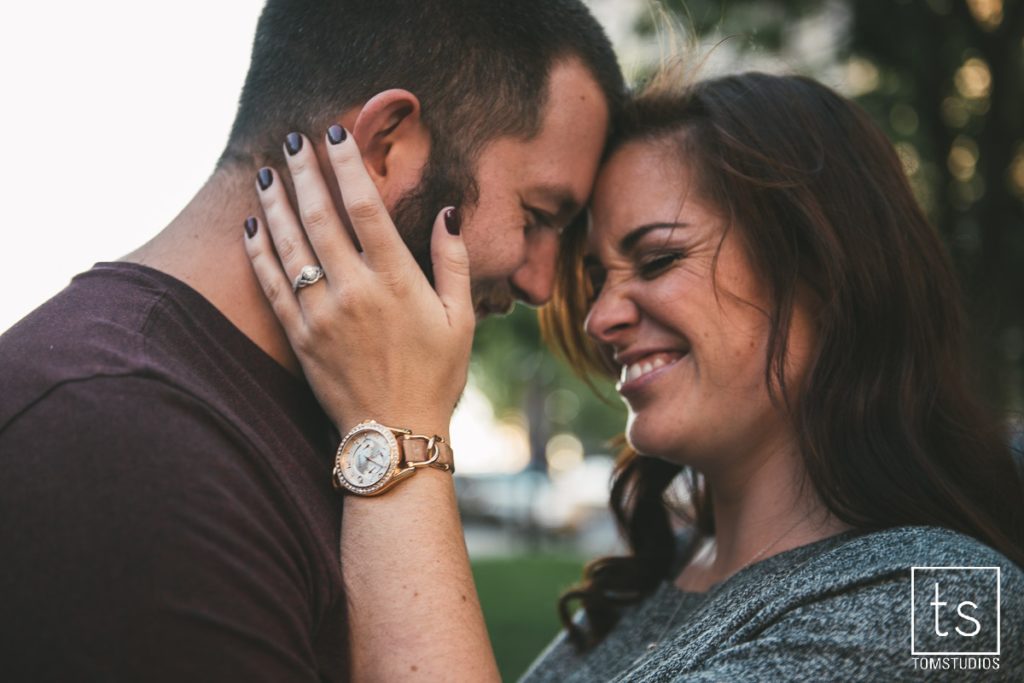Samantha and Andrew's Engagement Session in Armory Square