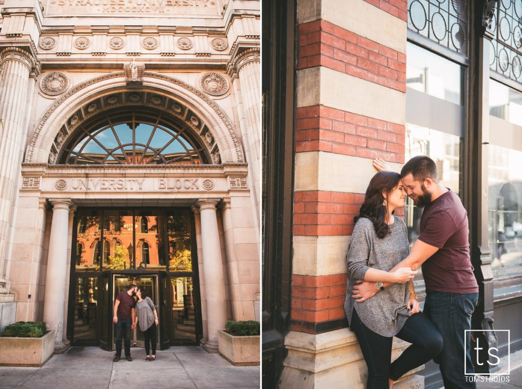 Samantha and Andrew's Engagement Session in Armory Square