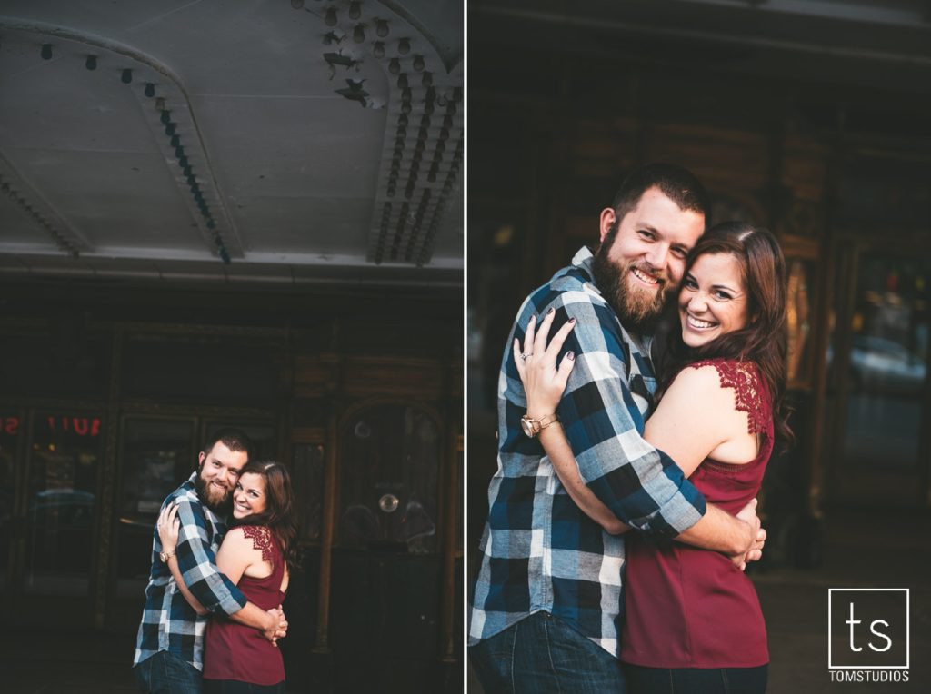 Samantha and Andrew's Engagement Session in Armory Square