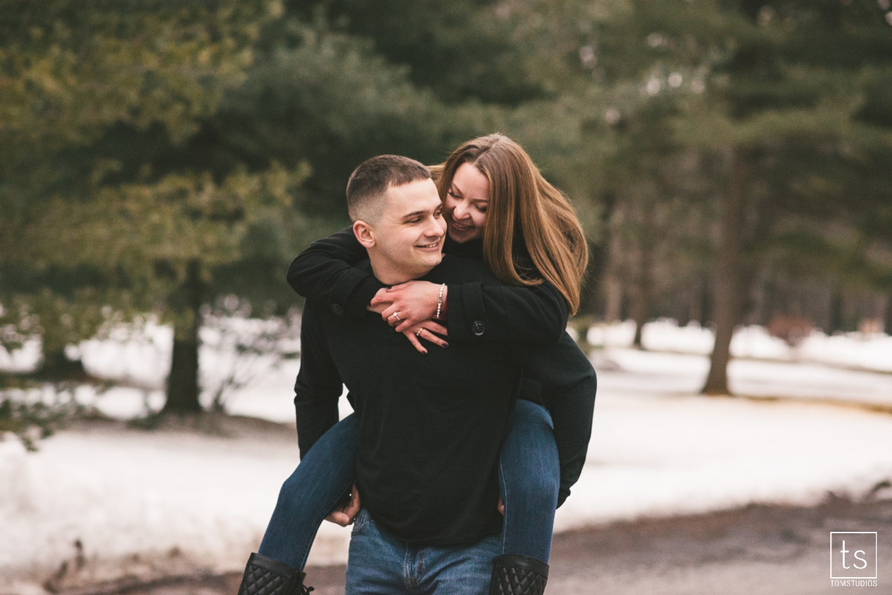 Kayla and Tom's Engagement Session in Saratoga Springs