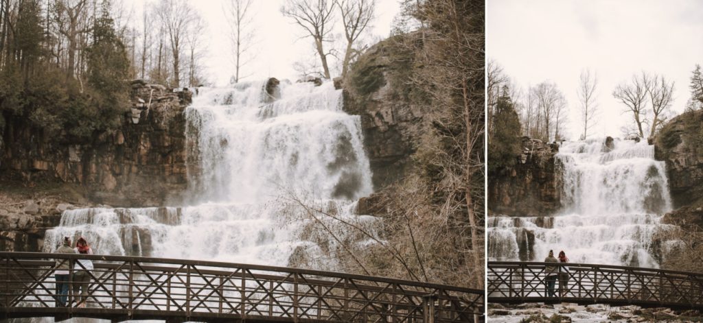 Proposal at Chittenango falls