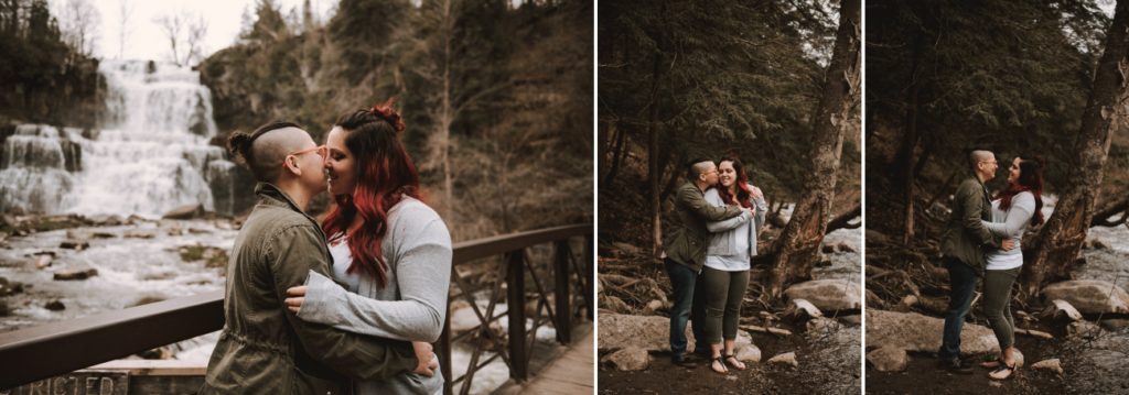 Proposal at Chittenango falls