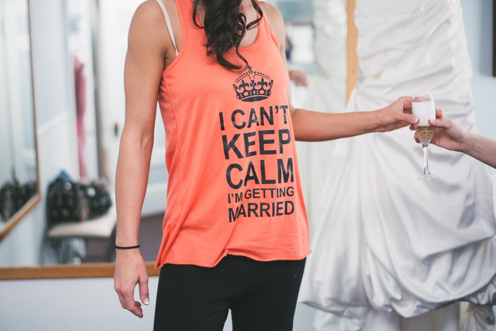 Bride's shirt with Tom Studios Wedding Photography