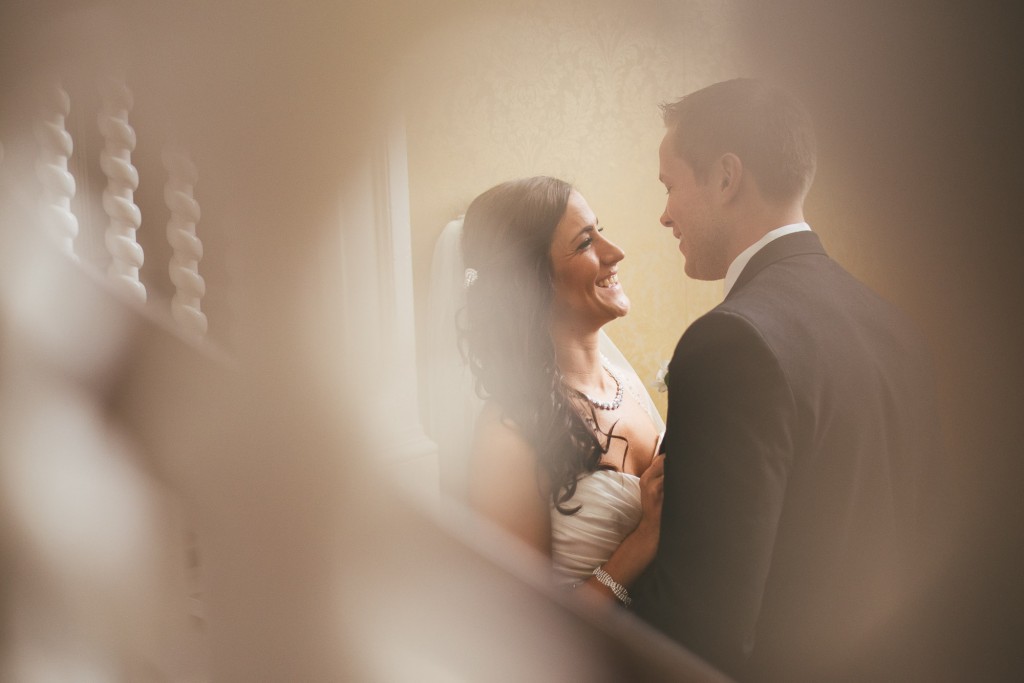 Bride and Groom candid with Tom Studios Wedding Photography 