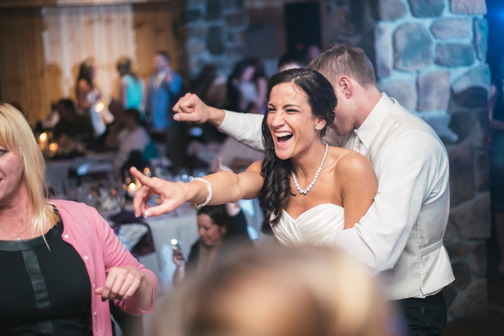 Bride and groom dancing at Dibbles Inn with Tom Studios Wedding Photography