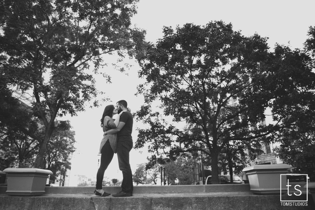 Samantha and Andrew's Engagement Session in Armory Square