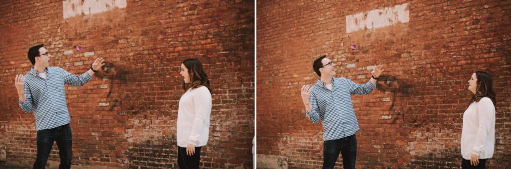 Engagement session Downtown Utica