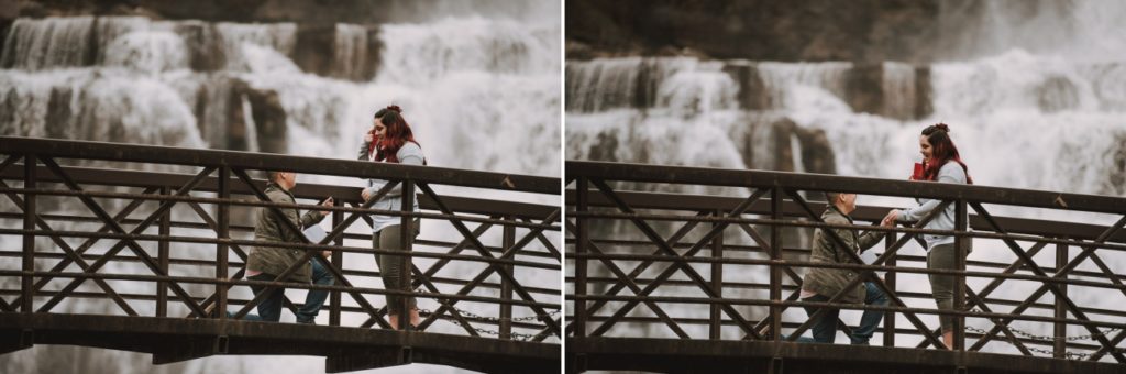 Proposal at Chittenango falls