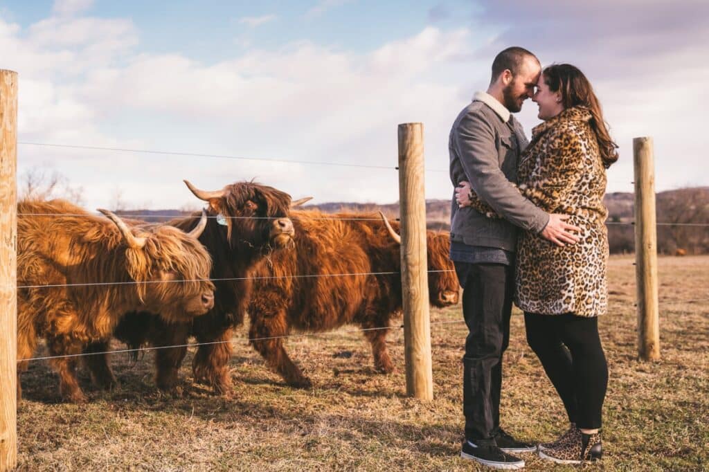 Upstate New York Engagement Session at Hayloft on the Arch